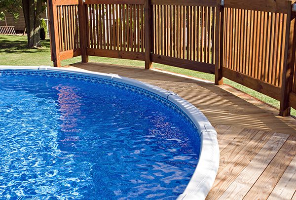 Pool Deck with Railing